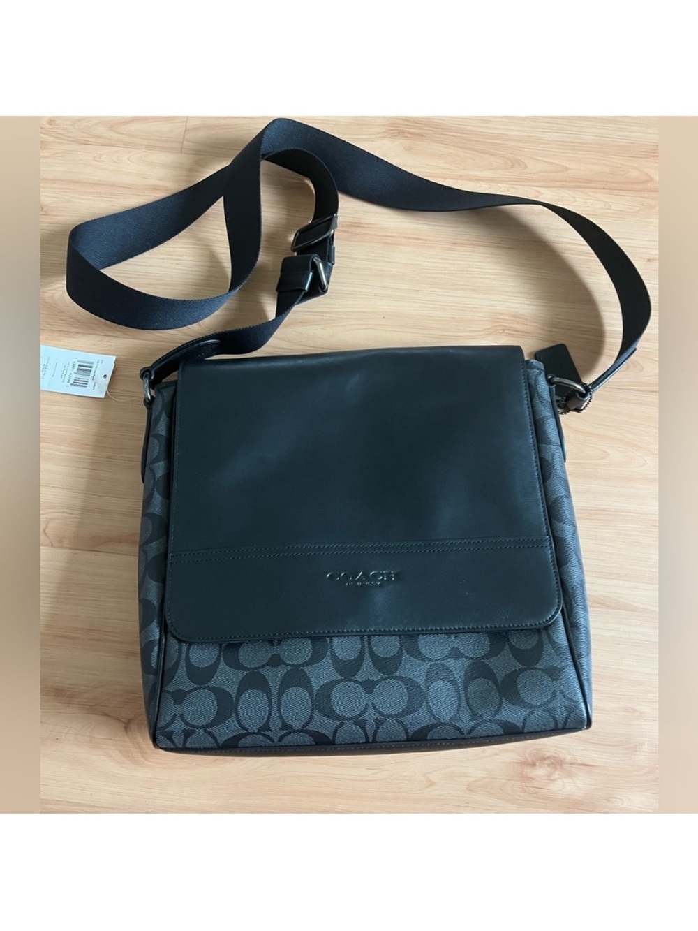 Coach Huston Signature Charcoal Black # 573 - Picture 5 of 13